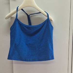 Beyond Yoga Royal Blue Strappy Crop Tank